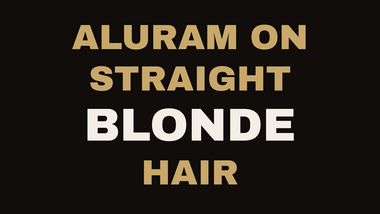 Aluram product benefits for curly hair and blonde balayage at Sara Carden Hair, Driftwood TX.