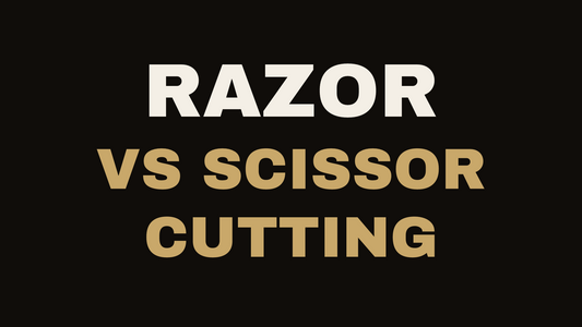 Straight-razor vs scissor cutting techniques at Sara Carden Hair, Driftwood TX.